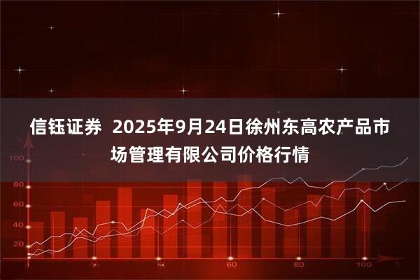 信钰证券  2025年9月24日徐州东高农产品市场管理有限公司价格行情