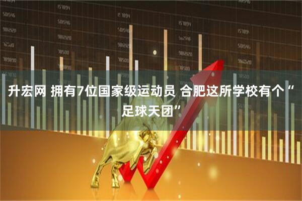 升宏网 拥有7位国家级运动员 合肥这所学校有个“足球天团”